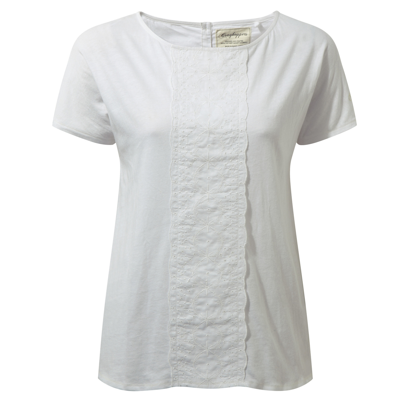 Womens/Ladies Connie Lightweight Short Sleeve Top Optic White