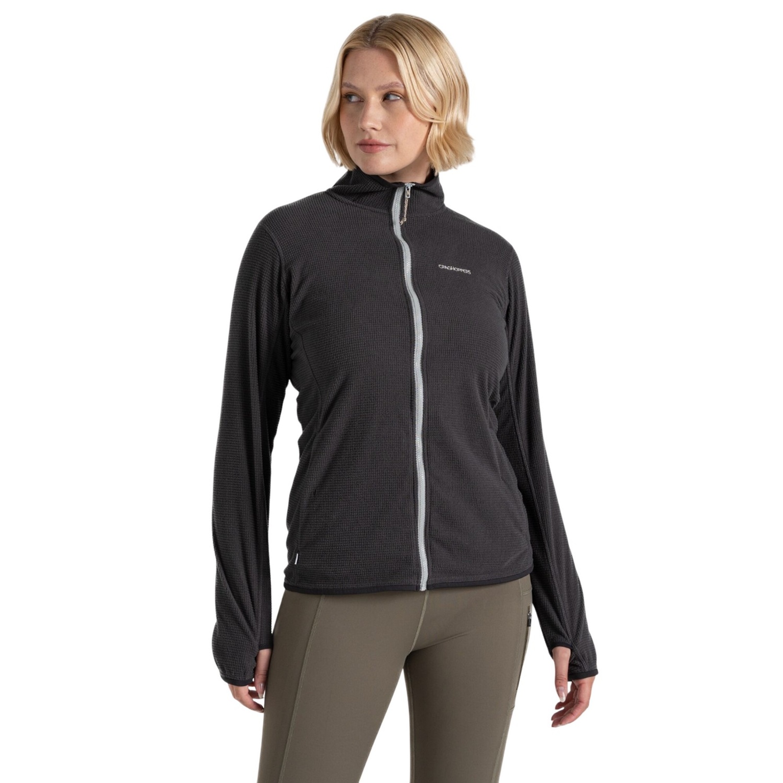 Fleece Jacket Anya Mixed Charcoal