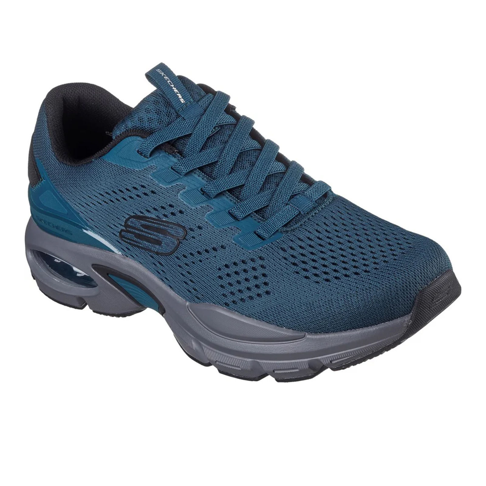 Skechers Men's  Trainers Ventura Mixed Teal/Black in Size 9, BrandAlley
