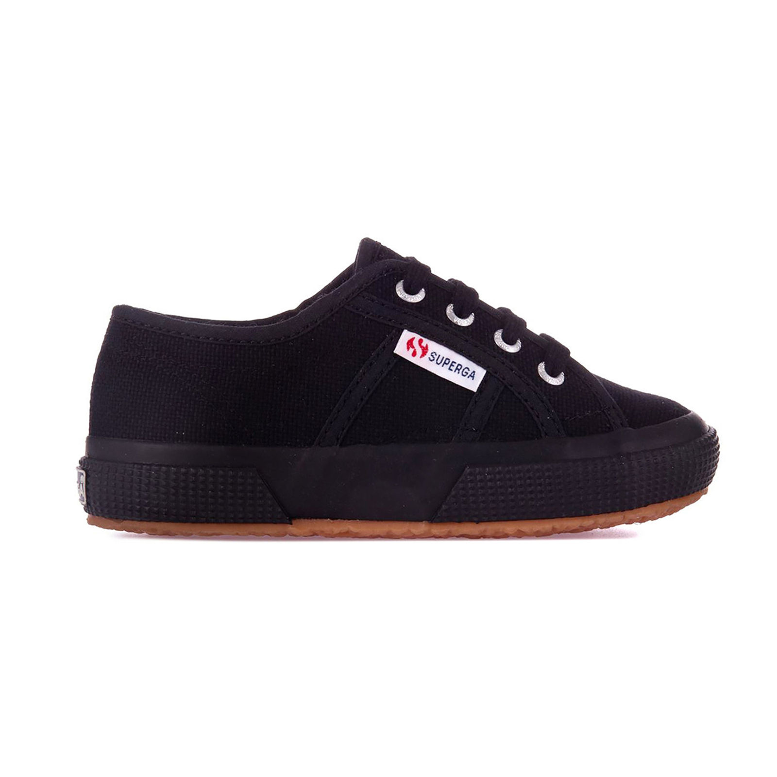 Superga Boys  Trainers 2750 Jcot Mixed Full Black in Size 4, BrandAlley