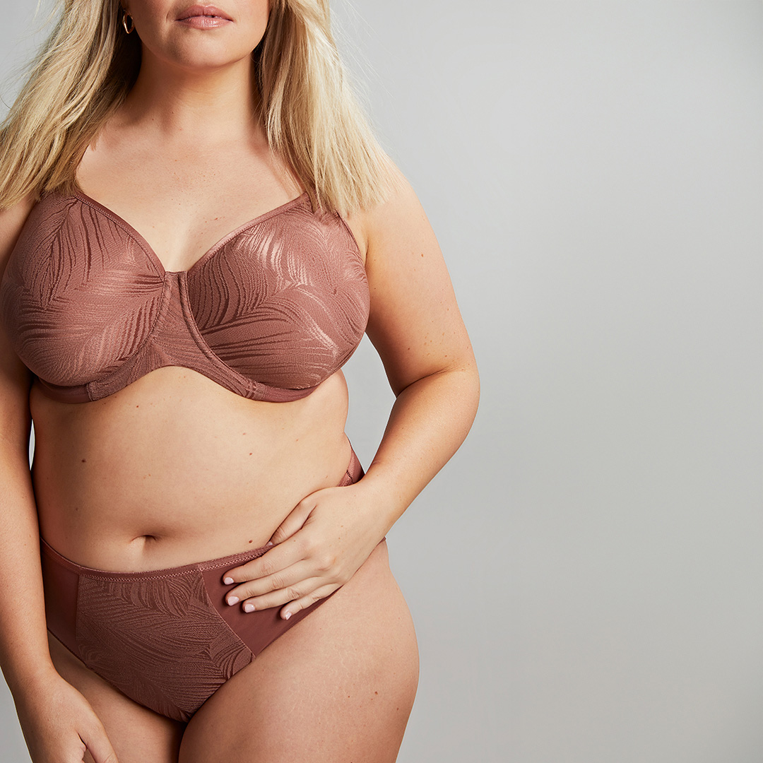 Panache Illuminate Full Cup Bra-Burlwood - Size 40FF