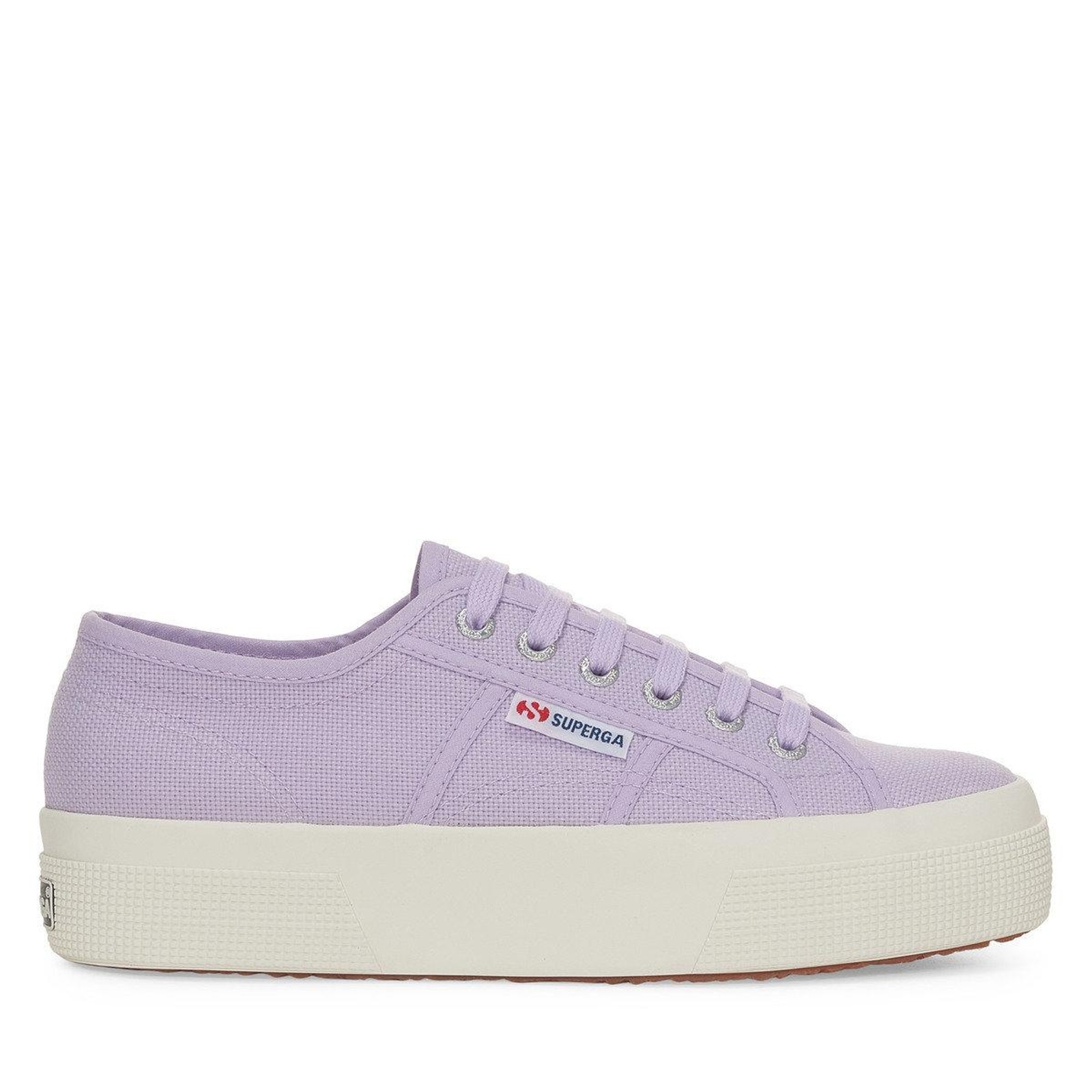 Superga Women's  Platforms 2740 Mixed Violet Lilla/Avorio in Size 6.5, BrandAlley