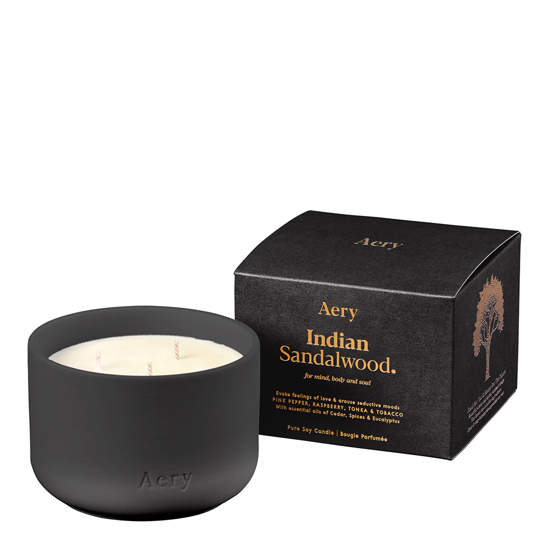 Aery Living     Indian Sandalwood Triple Wick Candle 450G in Size 450g, BrandAlley