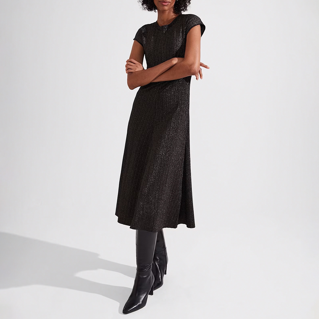 Reena Sparkle Ribbed Knit Dress Reena Sparkle Ribbed Knit Dress