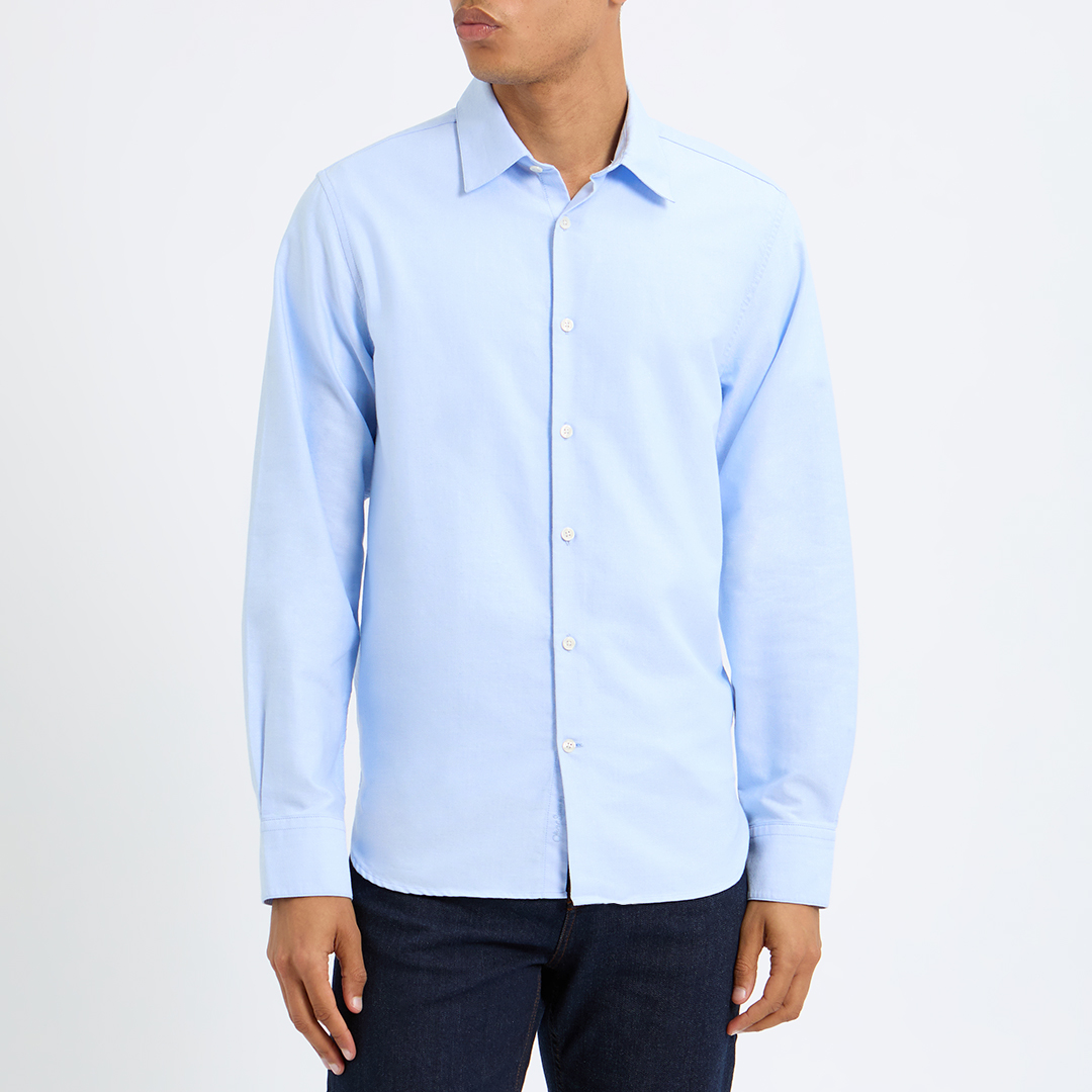 Light Blue Morais Oxford Cotton Shirt
