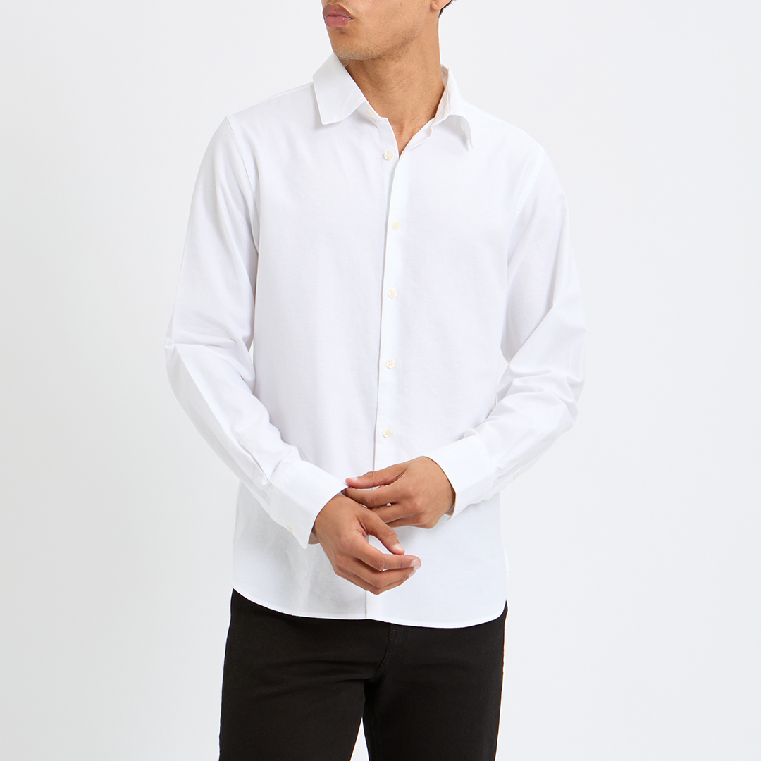 White Morais Oxford L/S Shirt