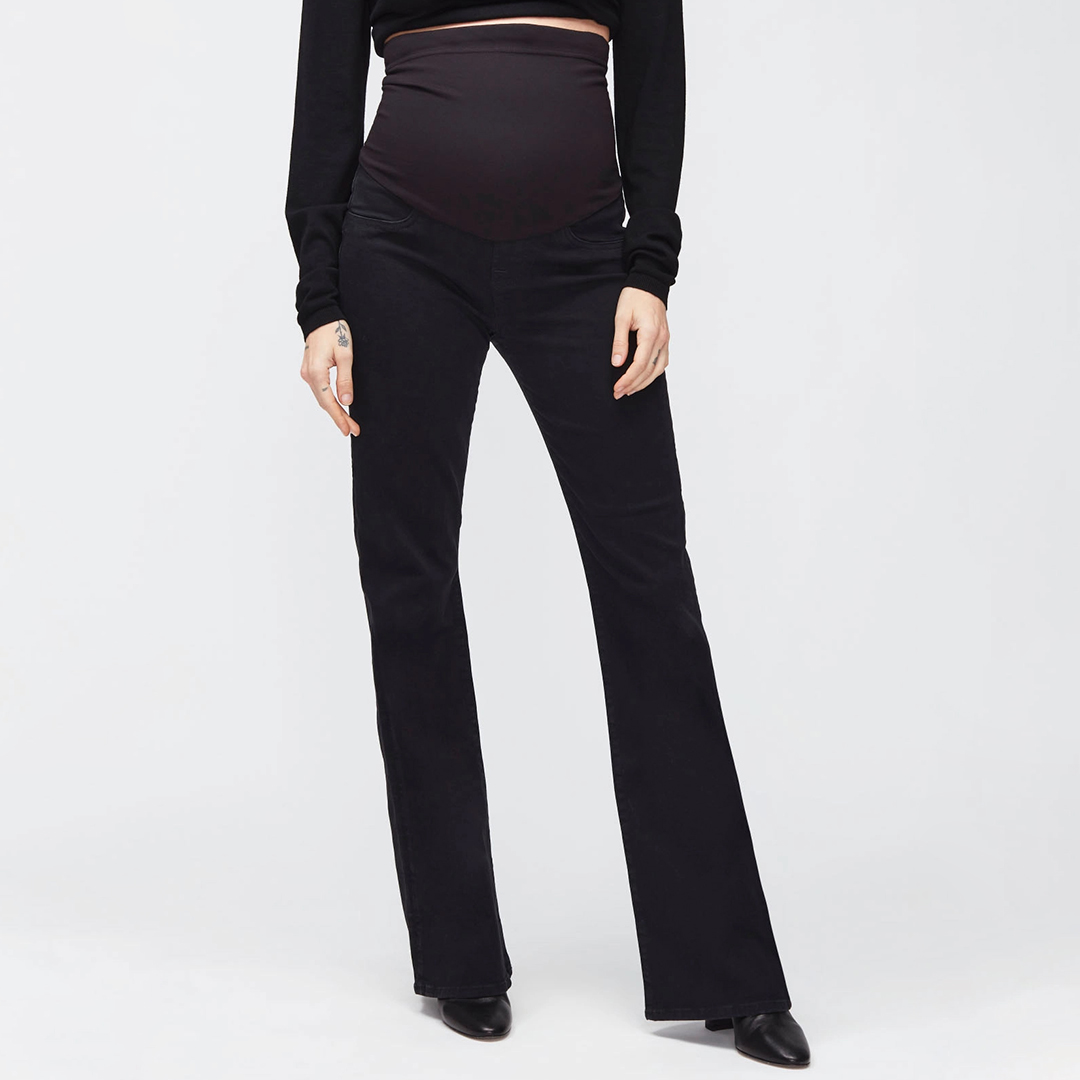 Black Maternity Bootcut Jeans