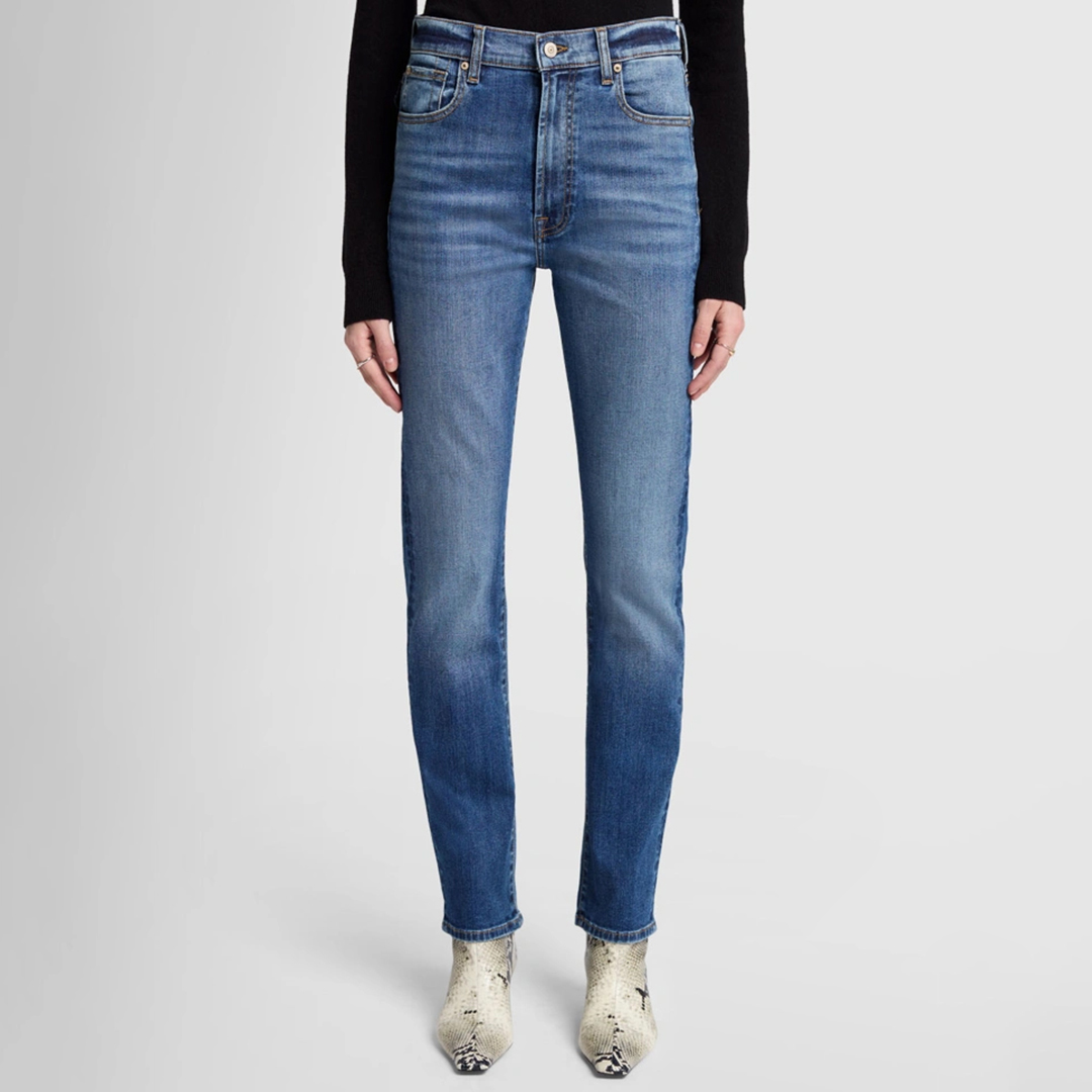 Mid Blue Easy Slim Jeans