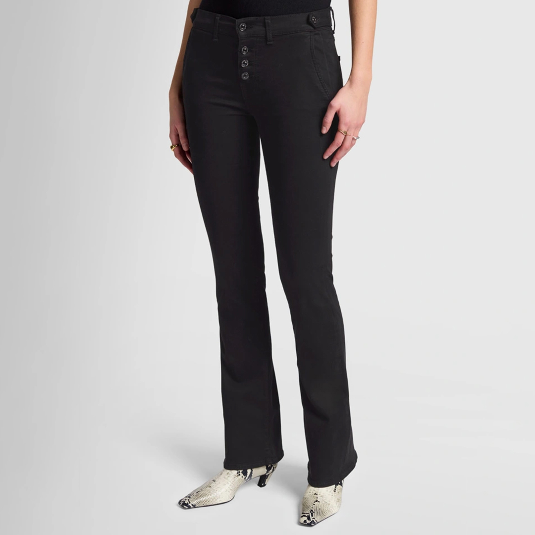 Black Bair Bootcut Jeans