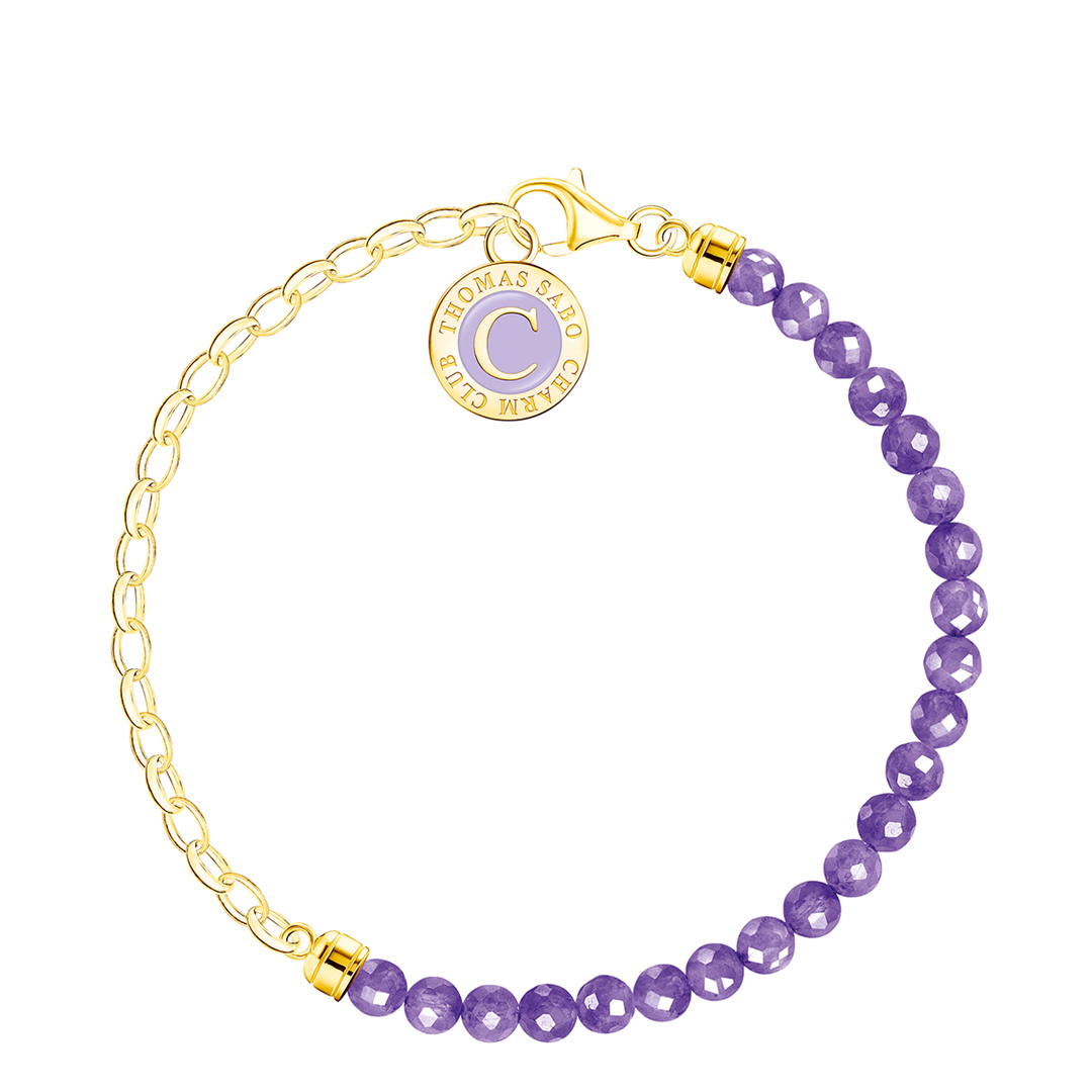 Thomas Sabo Women's  Violet Charm Club Bracelet in Size 13cm, BrandAlley