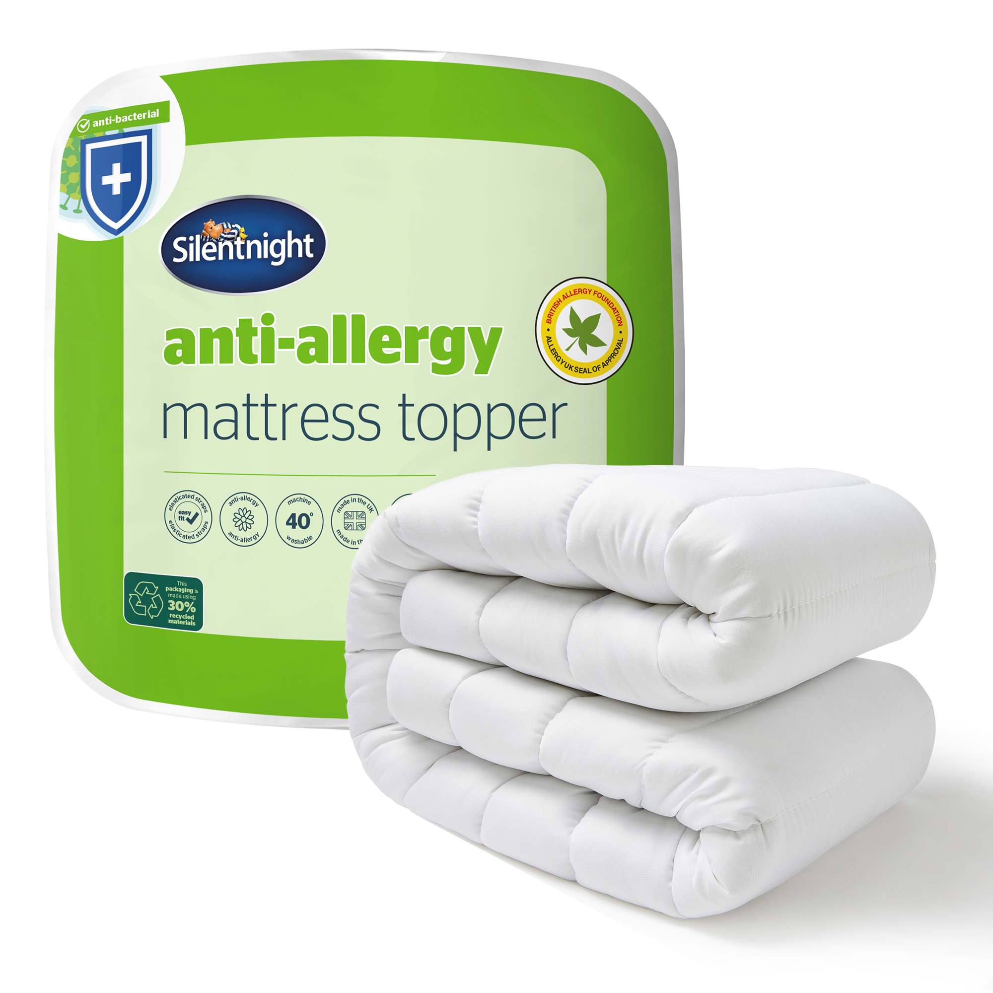 Silentnight    Anti Allergy Mattress Topper - King in Size Kingsize, BrandAlley