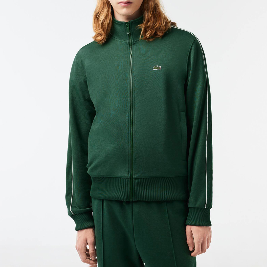 Lacoste Men's   Green Zip Through Sweatshirt in Size XS, BrandAlley