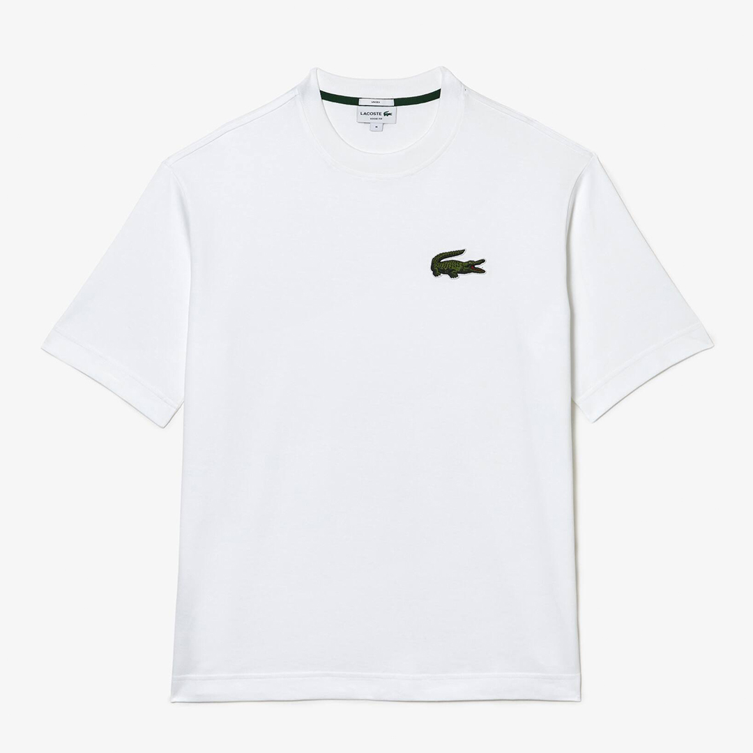 Lacoste Men's  White Cotton T-Shirt in Size 2XL, BrandAlley
