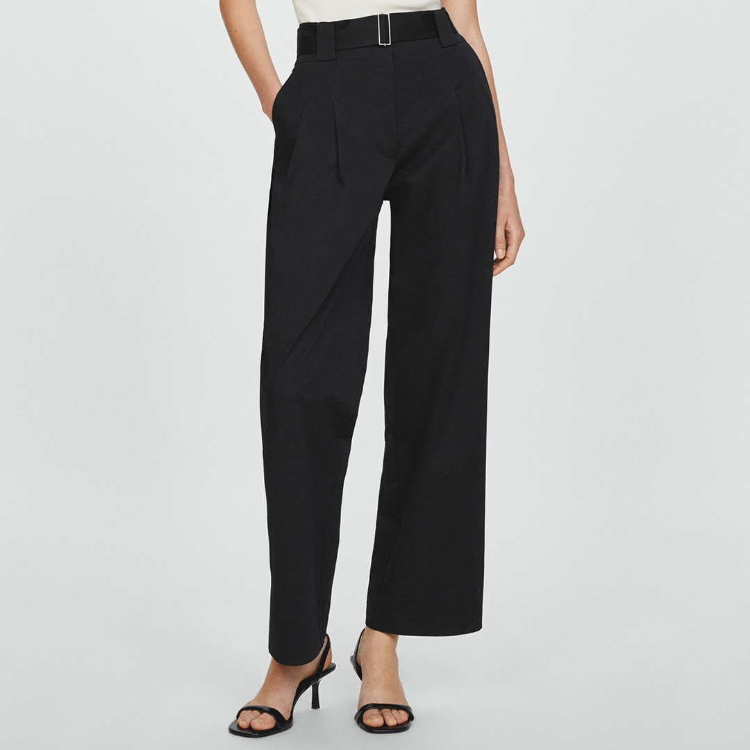 Black Trousers With Belt Loops