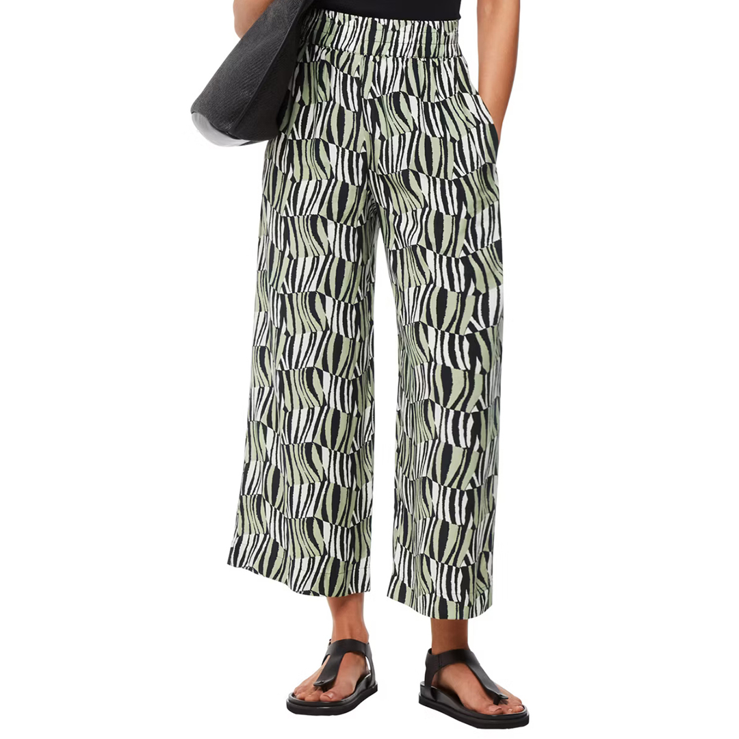 WHISTLES Women's   Checkerboard Tiger Crop Trousers in Size 6, BrandAlley