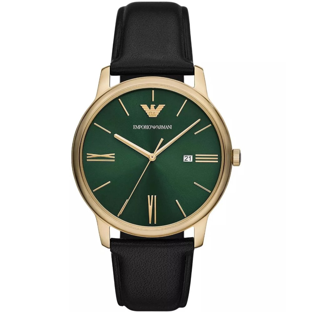 Emporio Armani Men's   Black Ar11601 Minimalist Three-Hand Date  Watch , BrandAlley