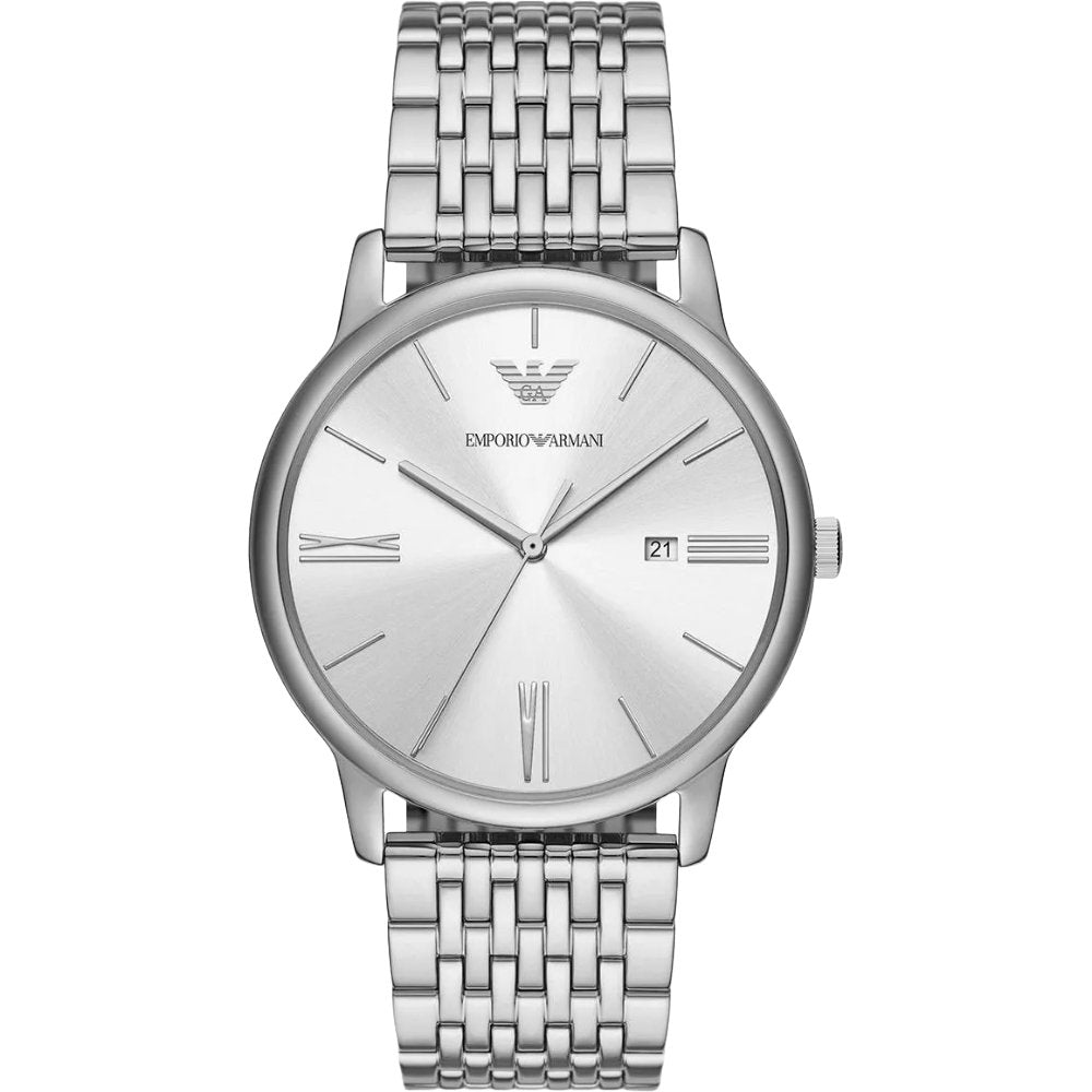Emporio Armani Men's  AR11599 Minimalist Three-Hand Date  Watch , BrandAlley