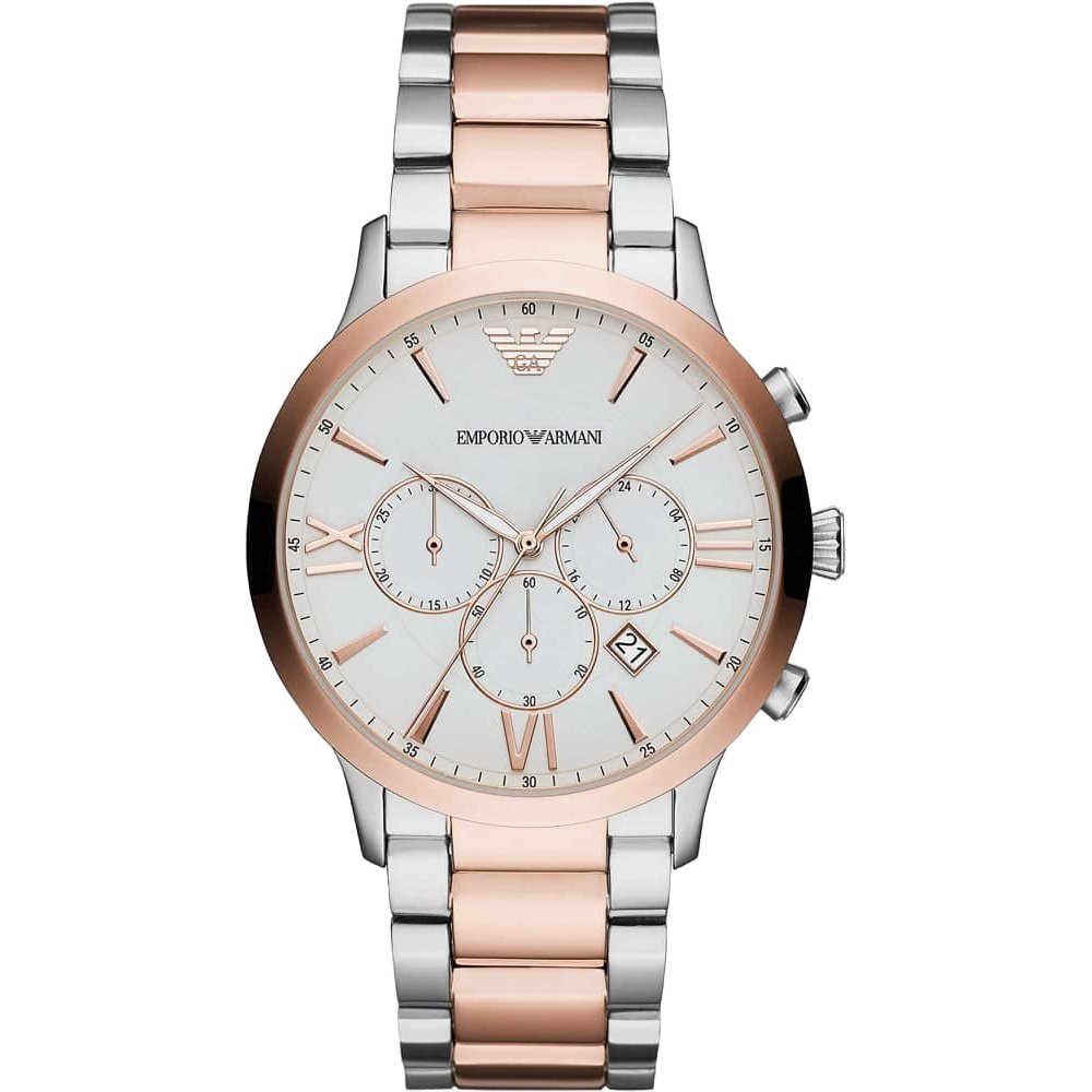 Emporio Armani Men's  AR11209 Giovanni Chronograph White Dial  Watch , BrandAlley