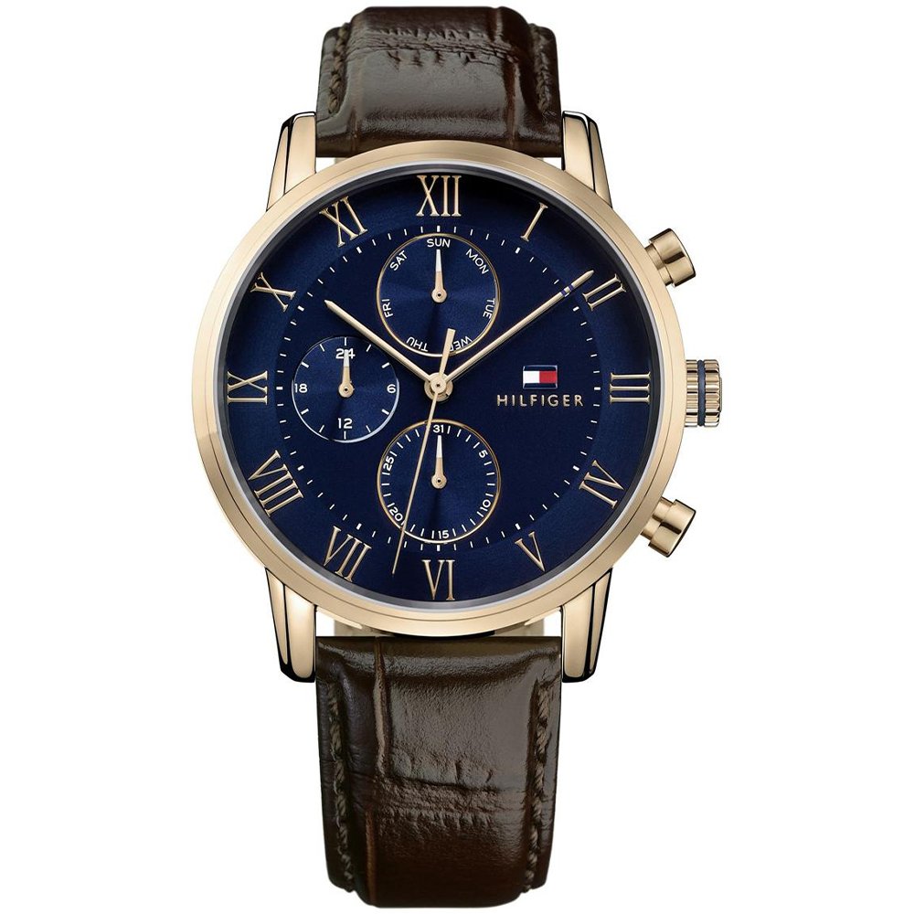Tommy Hilfiger Men's    1791399 Kane Brown Leather  Watch , BrandAlley