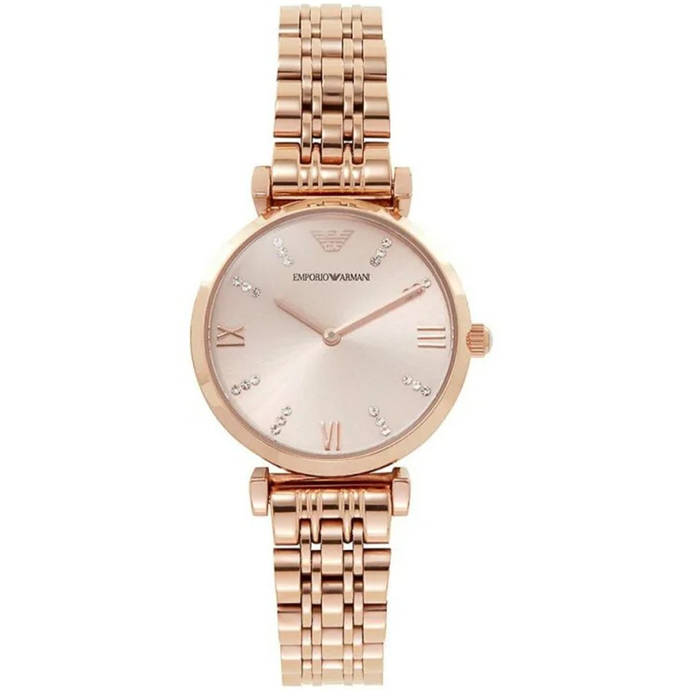 Emporio Armani Women's   Black Ar11059 Watch T-Bar Gianni Rose Gold , BrandAlley