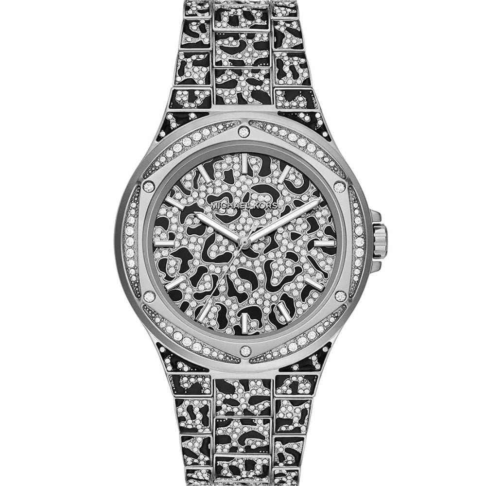 Michael Kors Women's    Mk7408 Animal Pavé Two-Tone Watch , BrandAlley