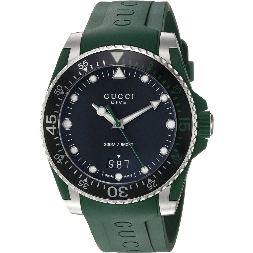 Gucci Men's  YA136310 Dive Black Dial  Watch , BrandAlley