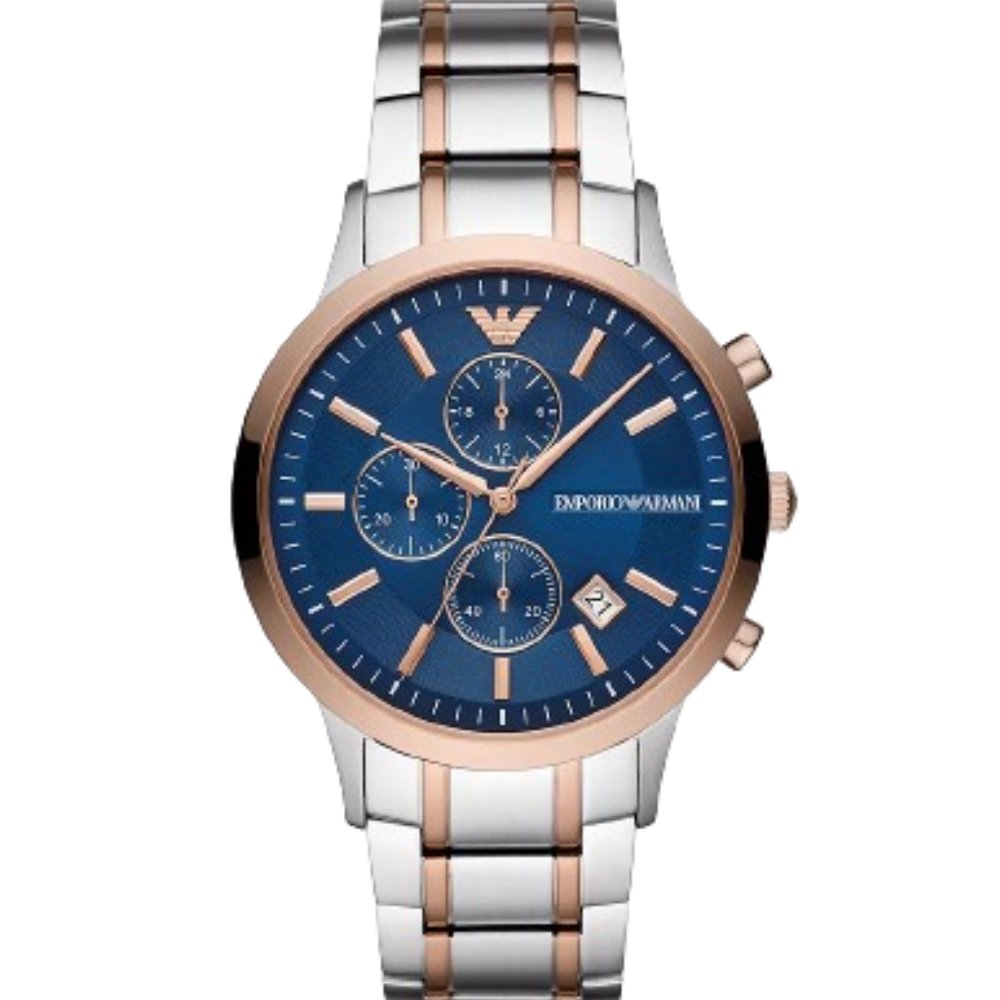 Emporio Armani Men's  AR80025 Two-Tone Chronograph  Watch , BrandAlley