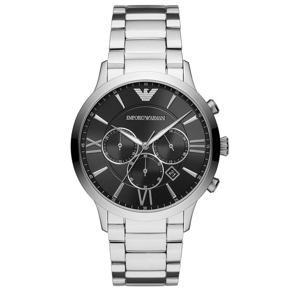 Emporio Armani Men's  AR11208 Giovanni Chronograph Quartz Black Dial  Watch , BrandAlley