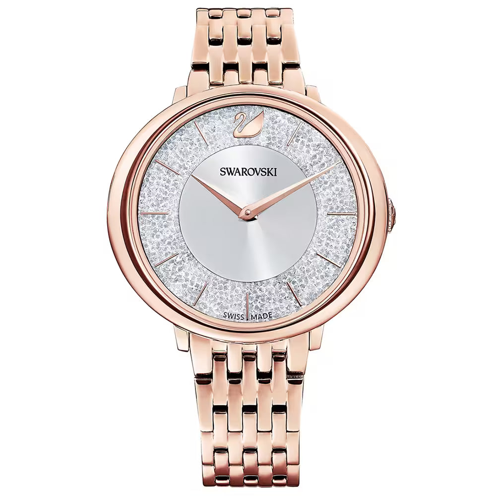 SWAROVSKI Women's   Gold Crystalline Chic Watch 35 Mm Rose Stainless Steel in Size 0 Months, BrandAlley