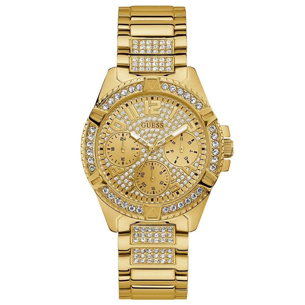 Guess Women's  W1156L2 Ladies Gold Watch With Crystals , BrandAlley