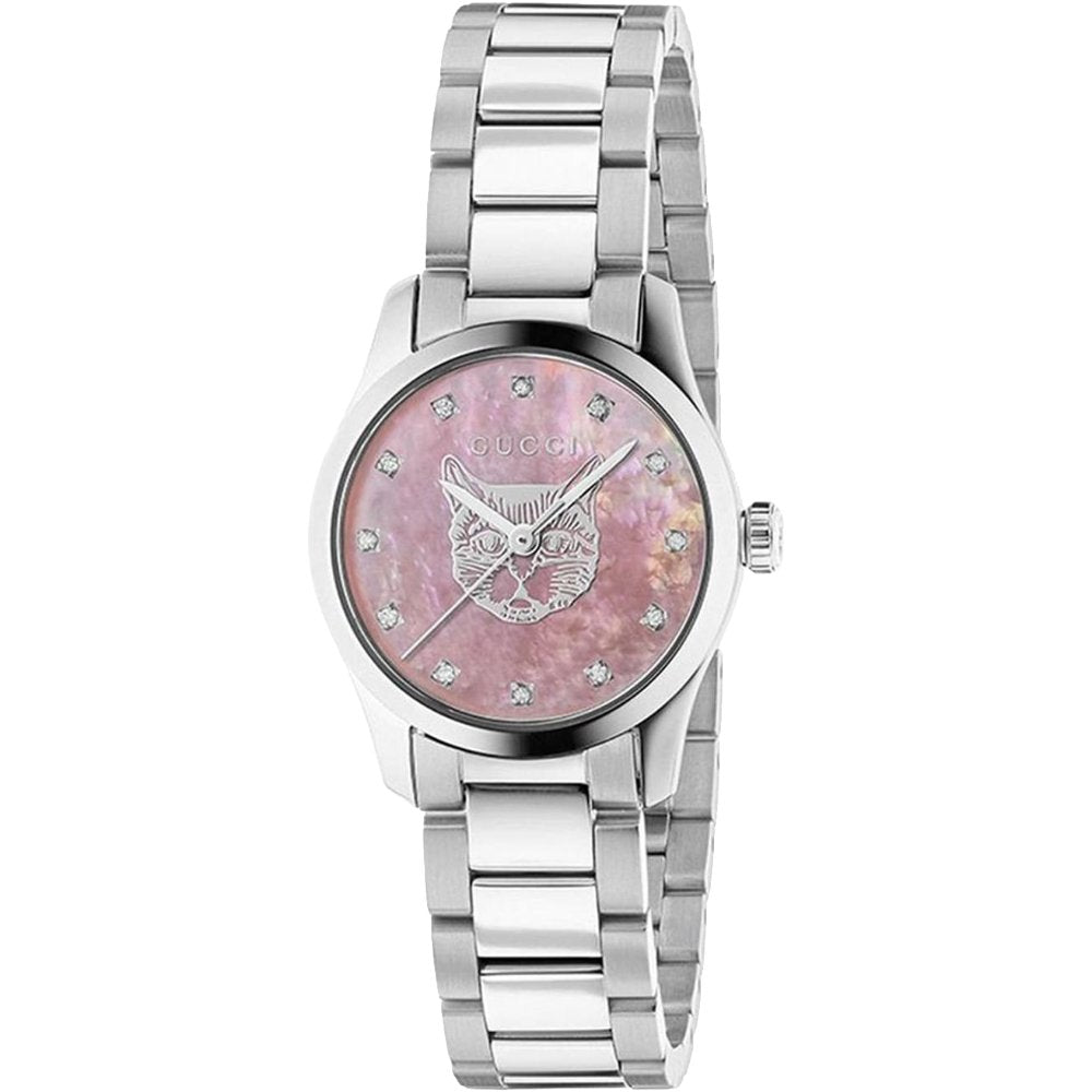 Gucci Women's  YA1265025  G-Timeless Pink Mother of Pearl Dial Ladies Watch , BrandAlley