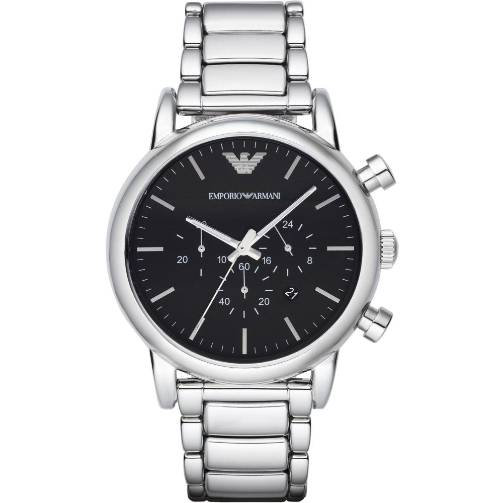 Emporio Armani Men's  AR1894 Silver Chronograph  Watch , BrandAlley