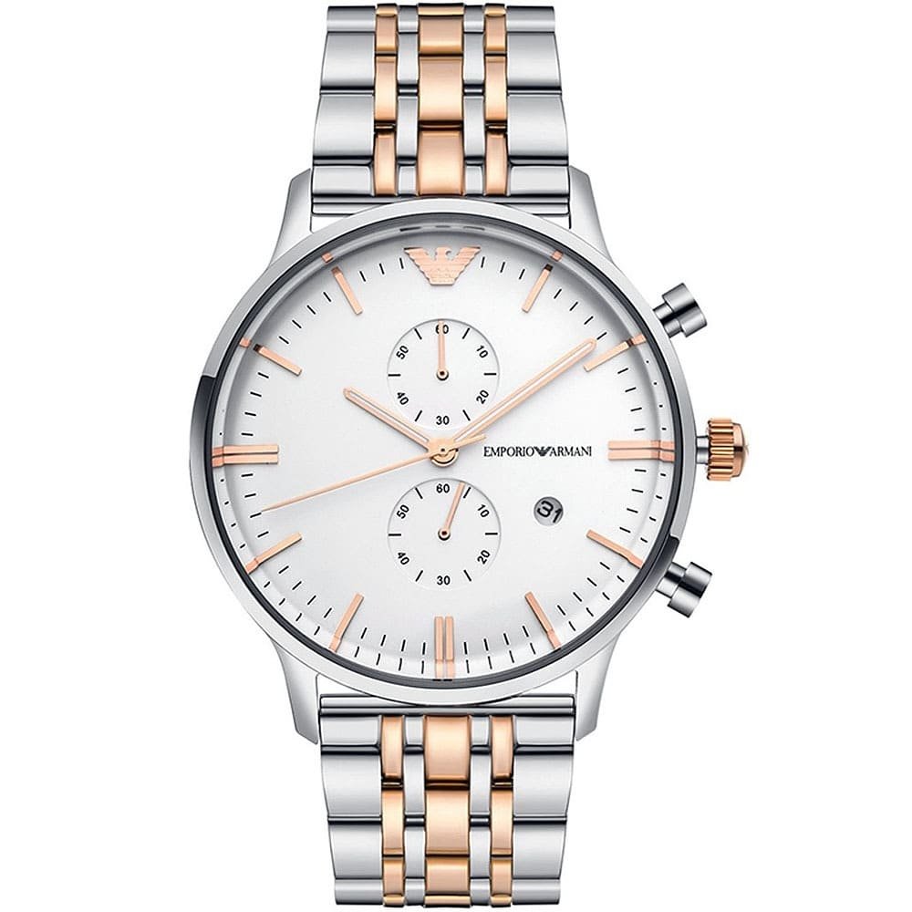 Emporio Armani Men's    Ar0399 Chronograph Two-Tone  Watch , BrandAlley