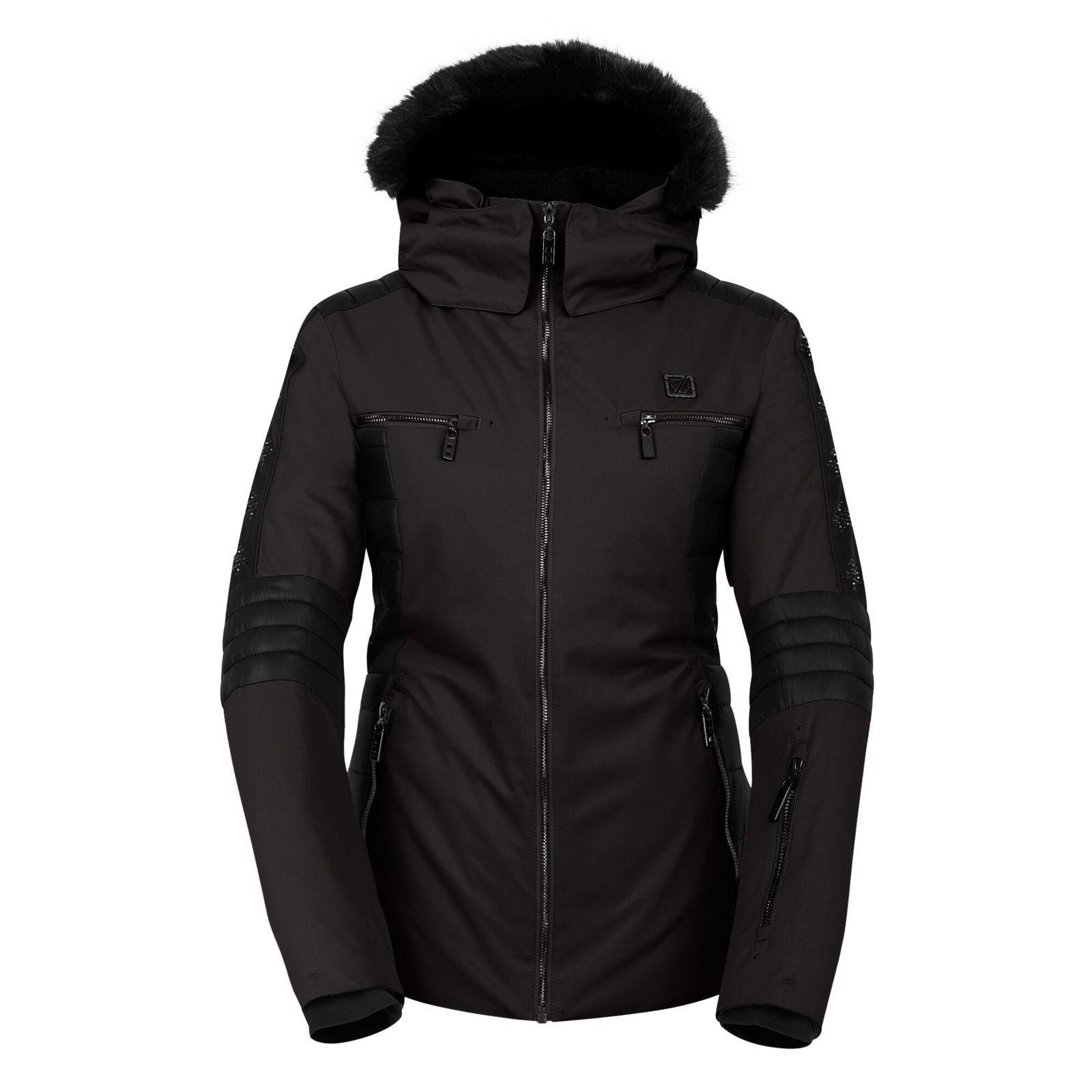 Dare2B Women's  Ski Jacket Enlighten Mixed Black in Size 14, BrandAlley