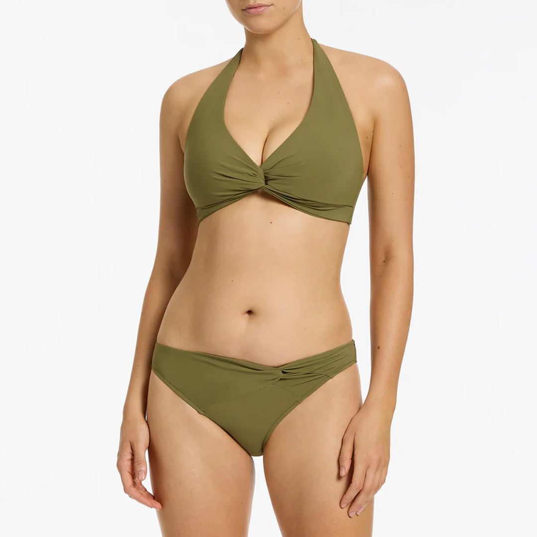 Twist Front Hipster Bikini Bottom