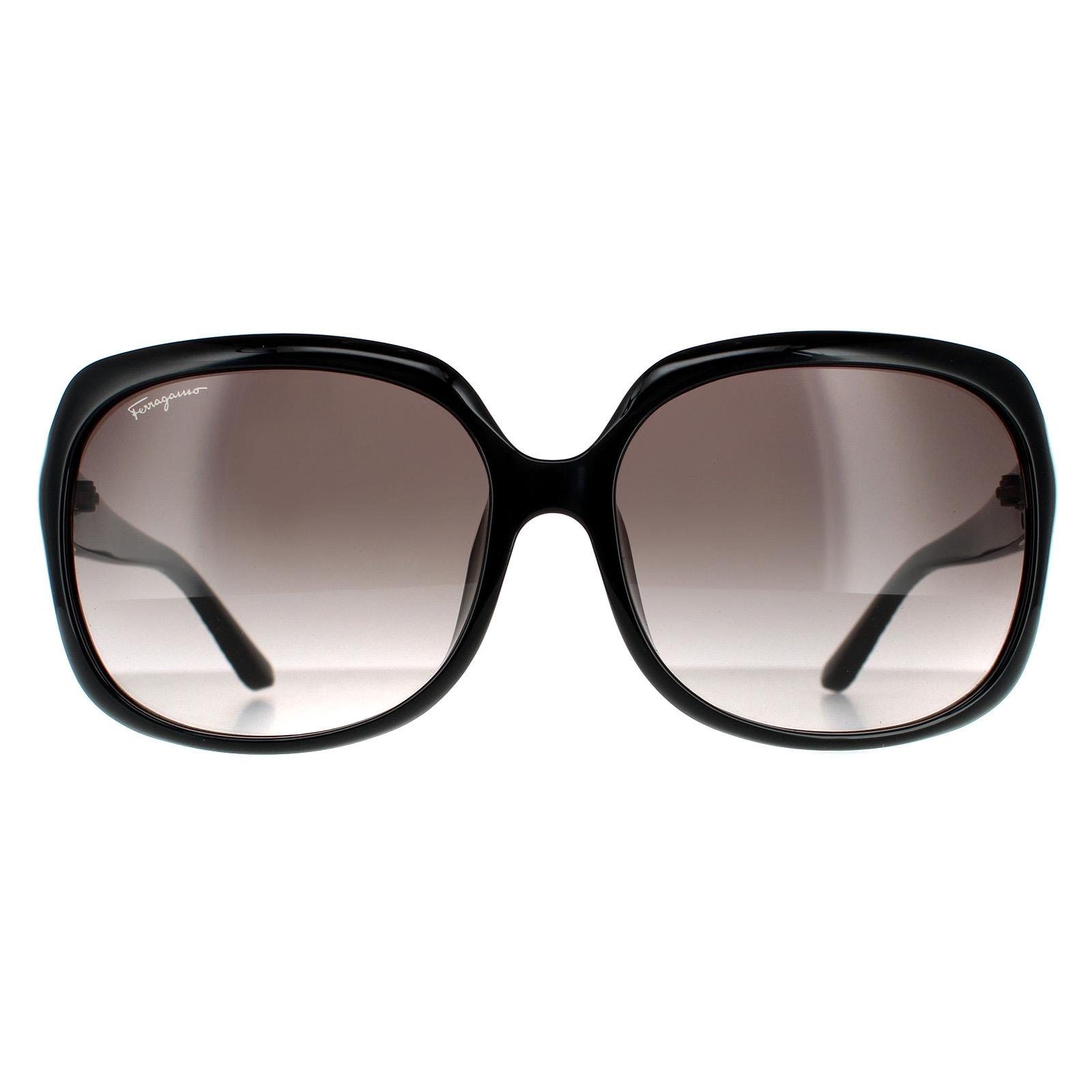 Salvatore Ferragamo Women's Black  Grey Gradient    Sunglasses 59mm , BrandAlley