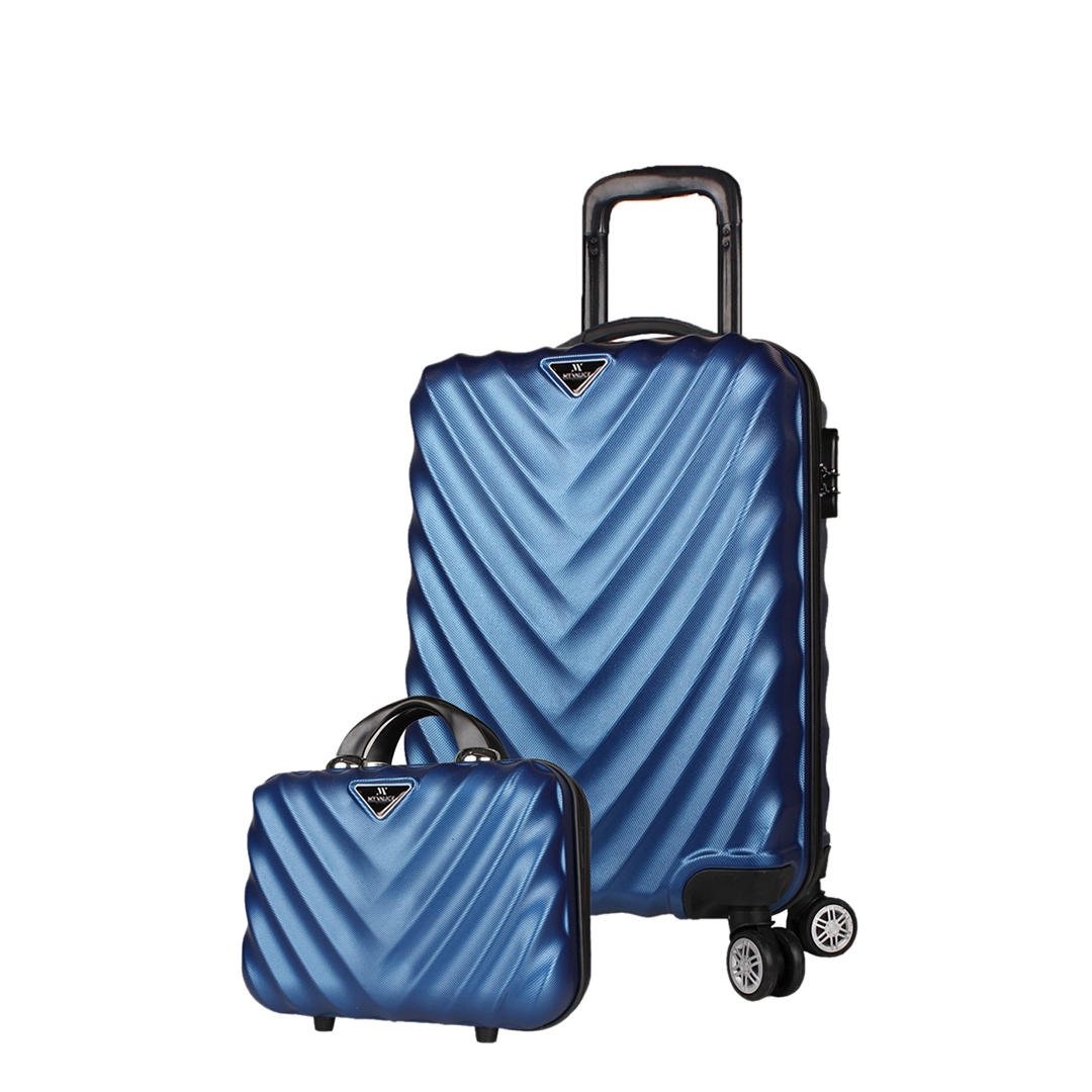 Dark Blue Cabin Suitcase 37L