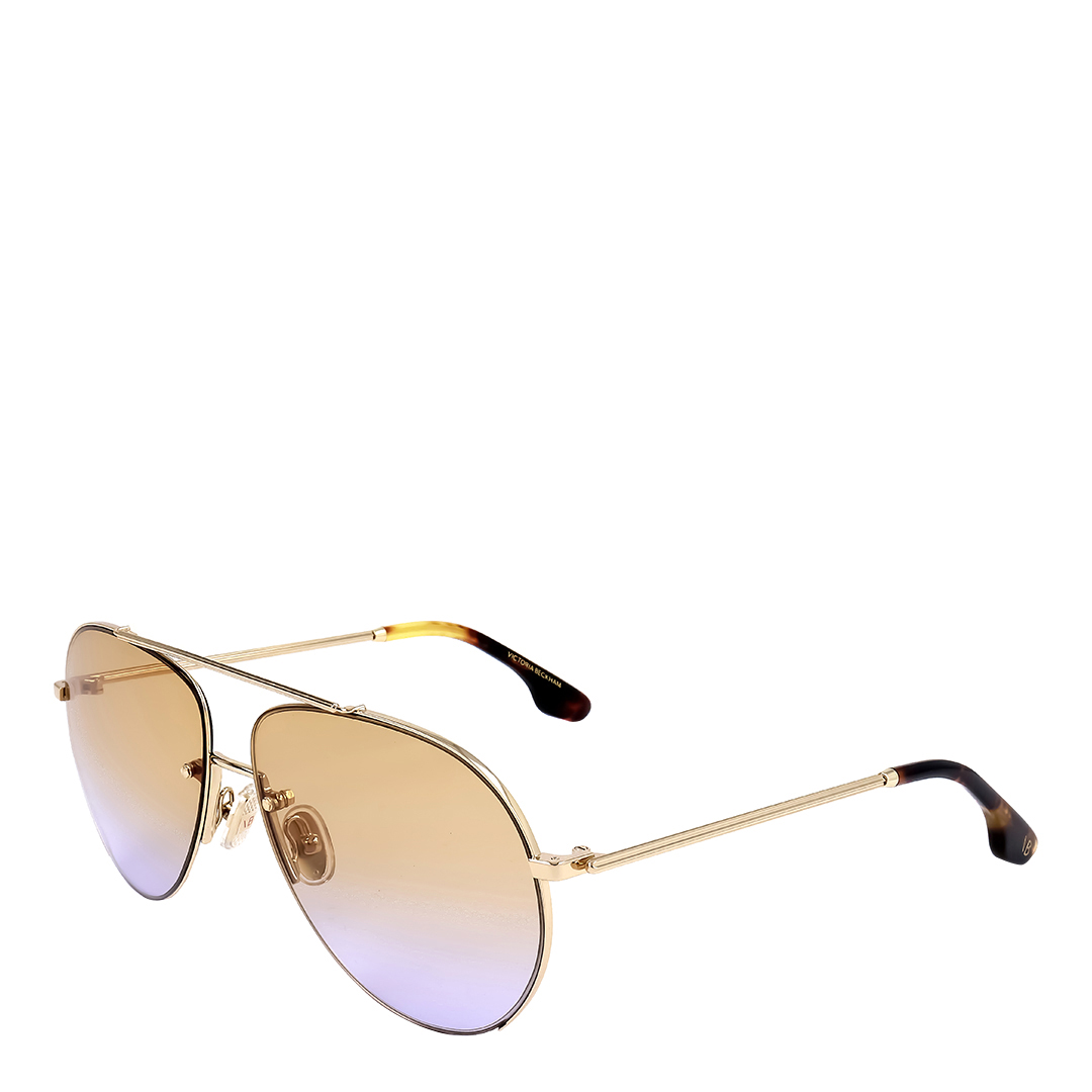 Women's Gold/Honey Aviator Victoria Beckham Sunglasses 61mm