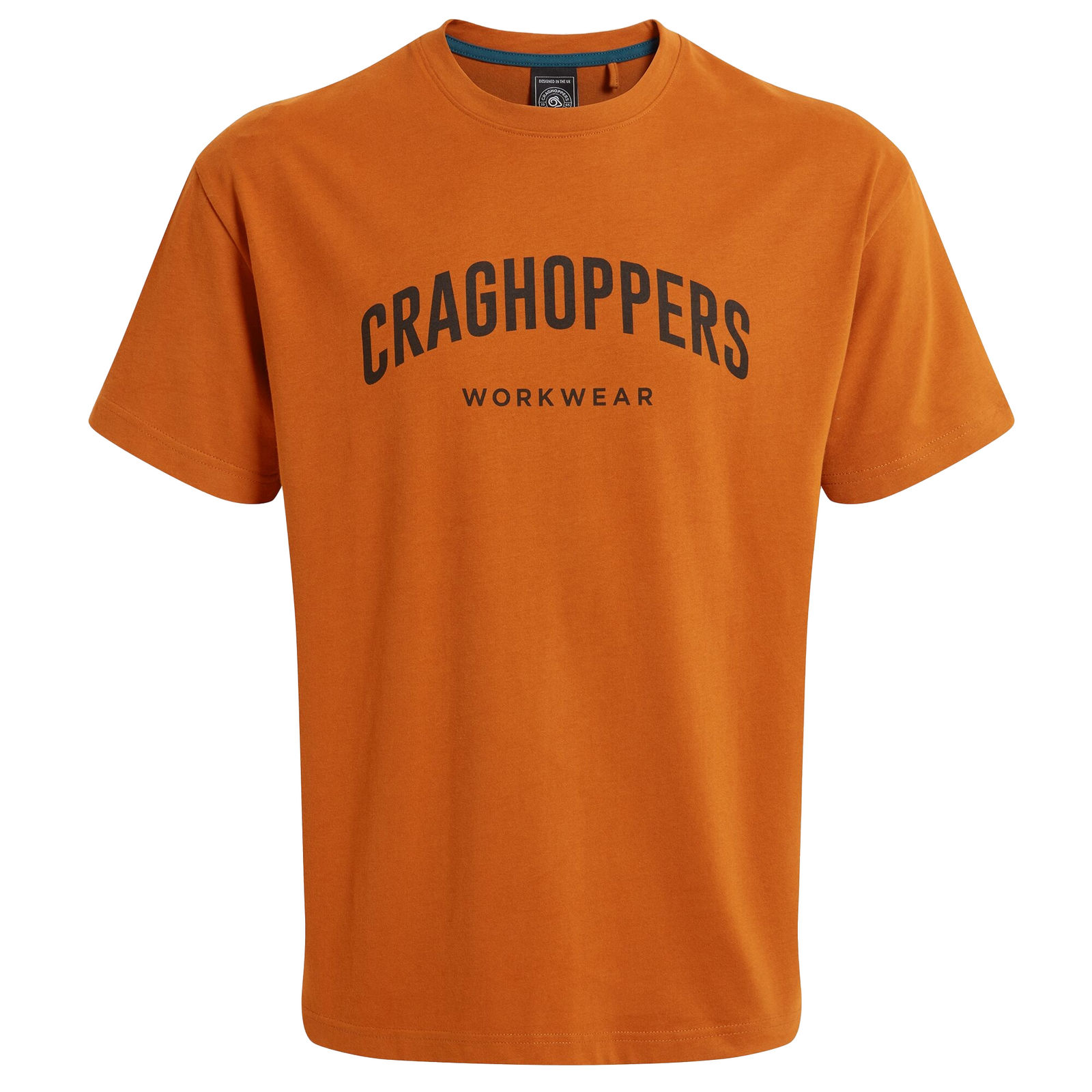 Craghoppers Men's   Red T-Shirt Batley Organic Cotton Potters Clay in Size S, BrandAlley
