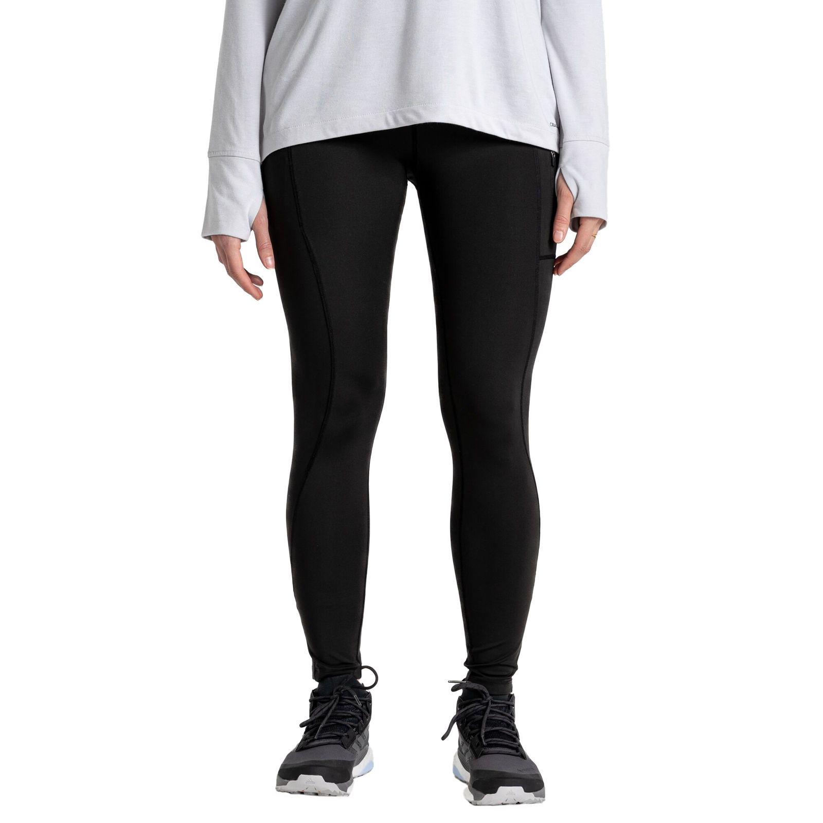 Craghoppers Women's  Leggings Kiwi Pro Polyester Black in Size 16R, BrandAlley