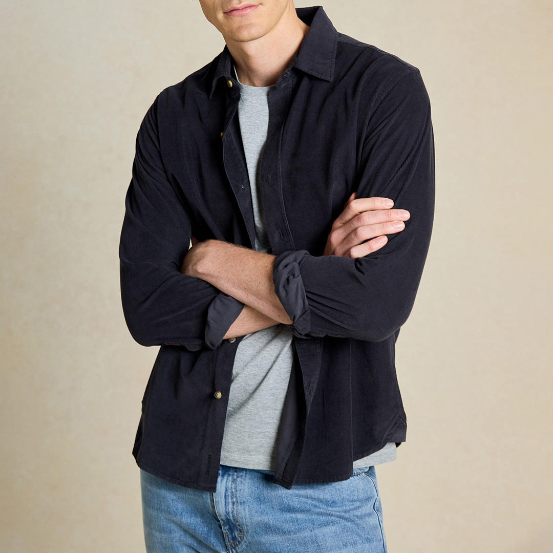 Wyck Charcoal Cord Shirt