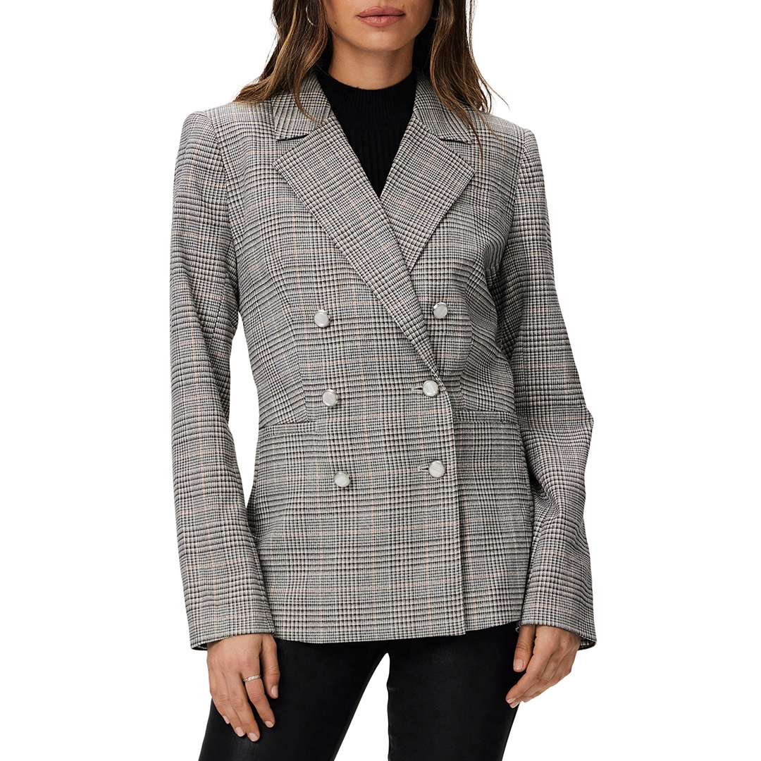 Grey Check Hollie Blazer