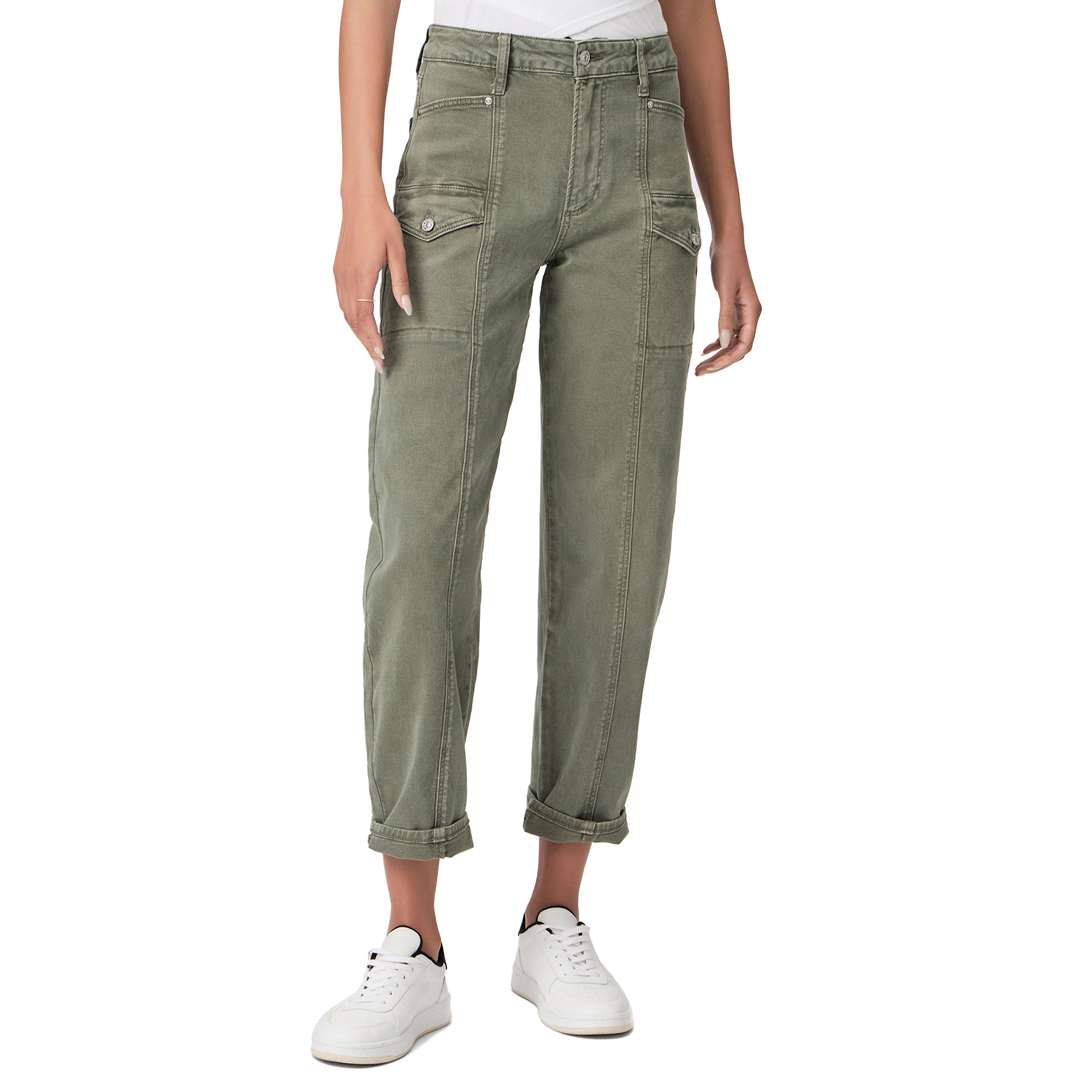 Khaki Alexis Crop Cargo Trousers