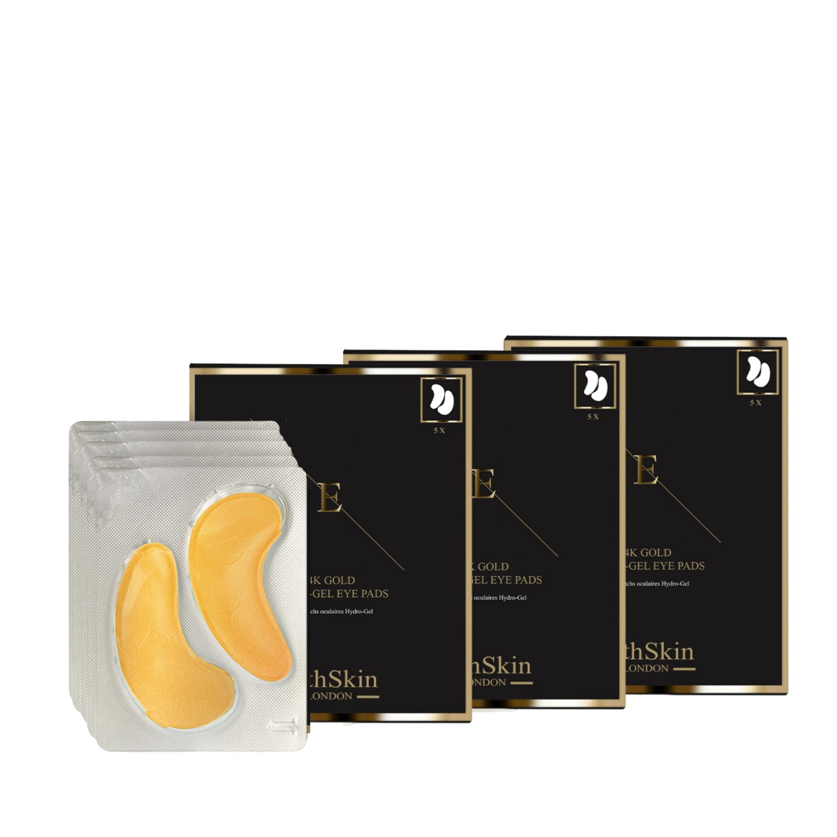 Erth Skin London    Black Collagen Gold Under Eye Patch 24K Gold - 5X2 Pads X 3 , BrandAlley