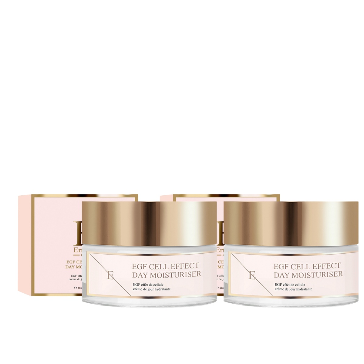 Erth Skin London    Black 2 X Egf Cell Effect Day Moisturiser 50Ml , BrandAlley