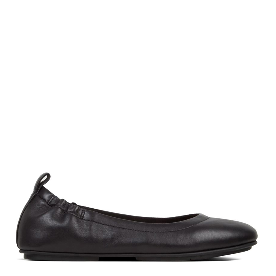 Black Allegro Leather Ballet Pumps