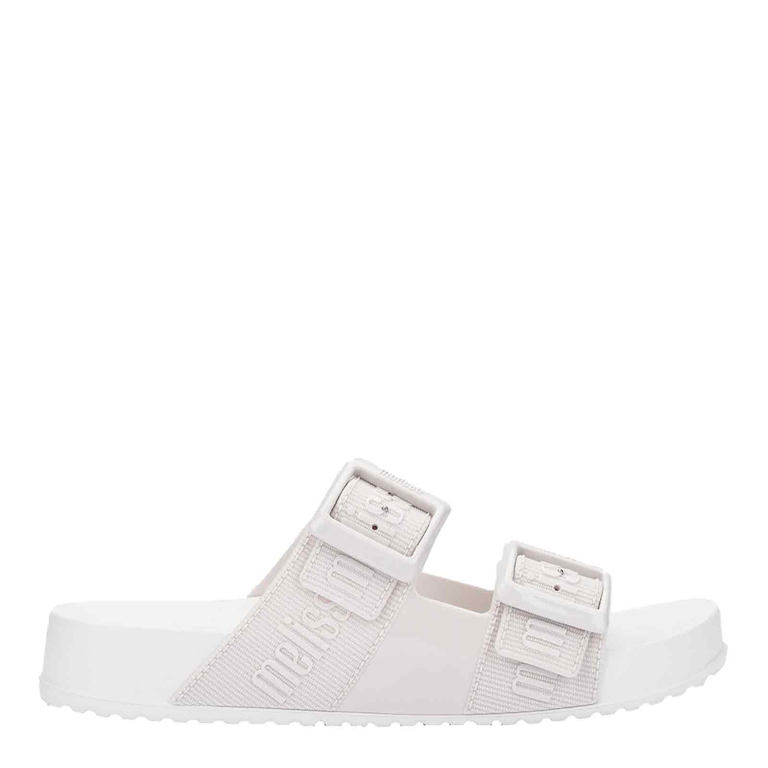 White Cozy M Lover Slides