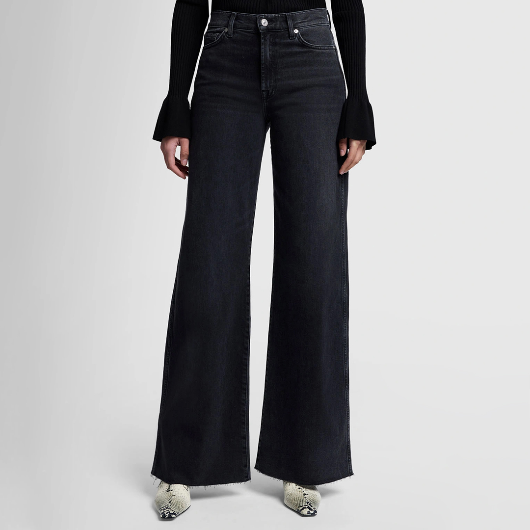 Black Lotta Luxe Vintage Wide Jeans