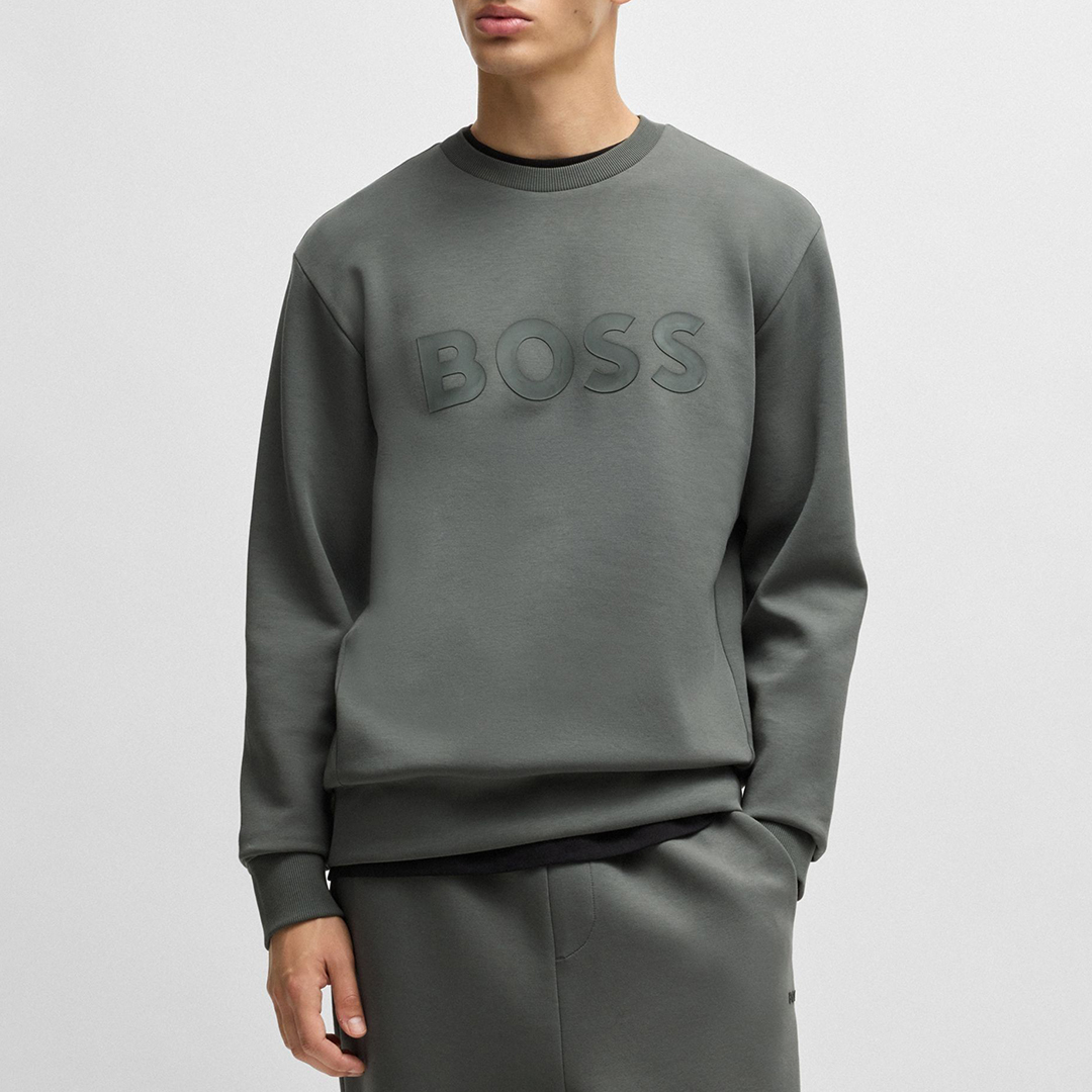 Grey Salbo Stretch Cotton Sweatshirt