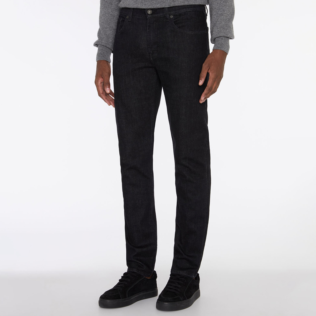 Black Slimmy Tapered Stretch Tek Jeans